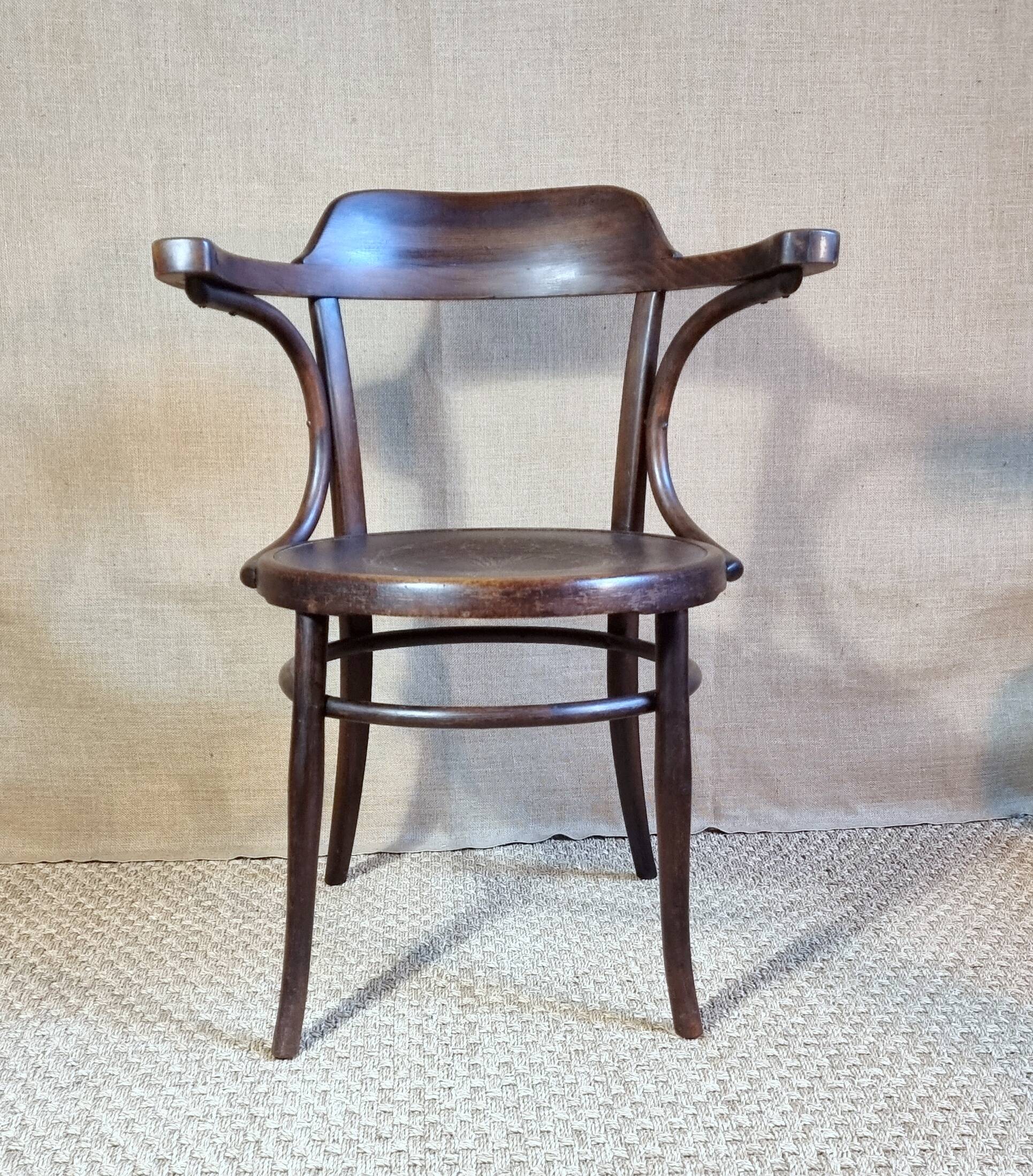 J&J KOHN Bistro Style Office Chair Circa 1910