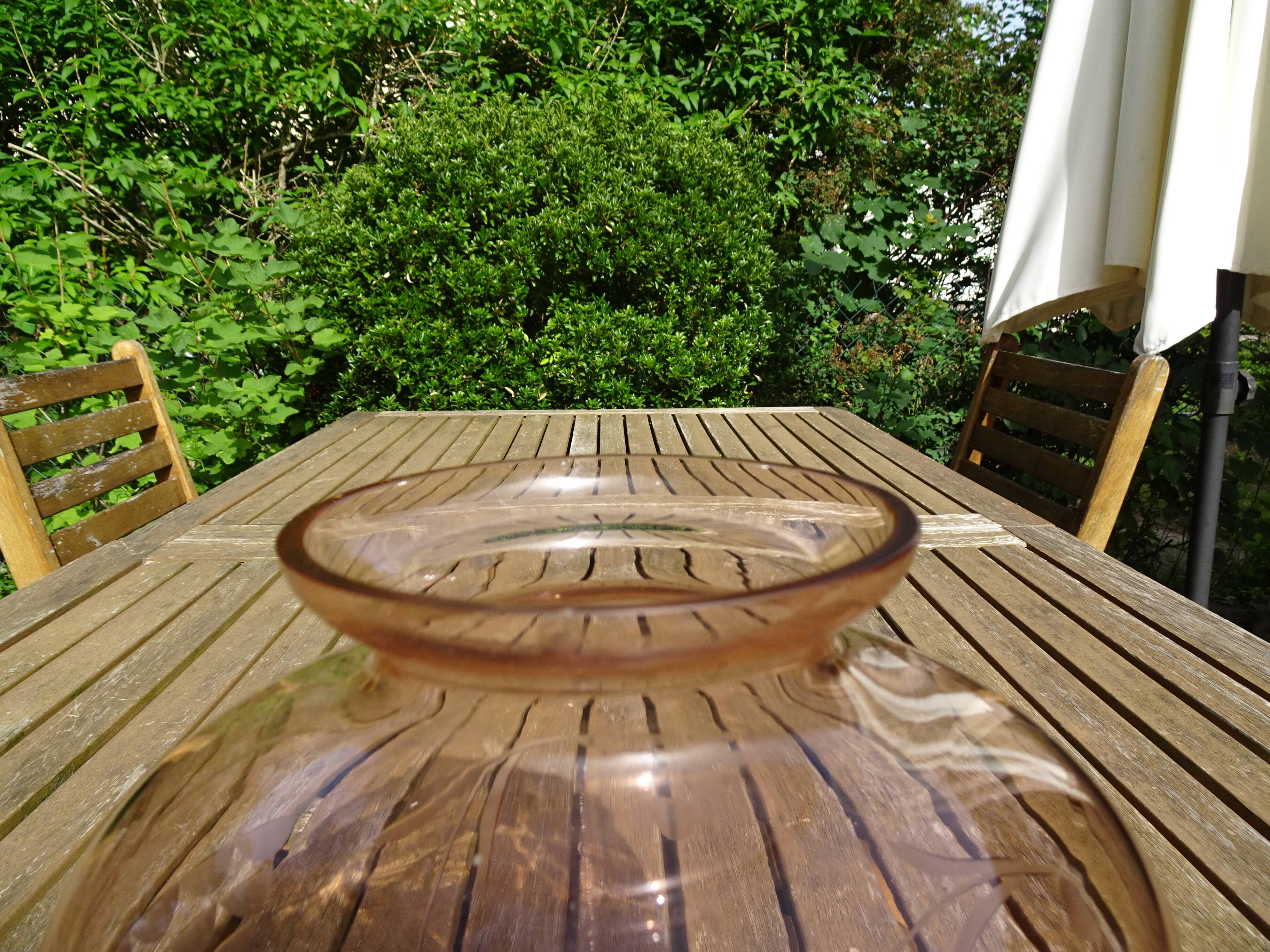 Bohemian glass vase years 40