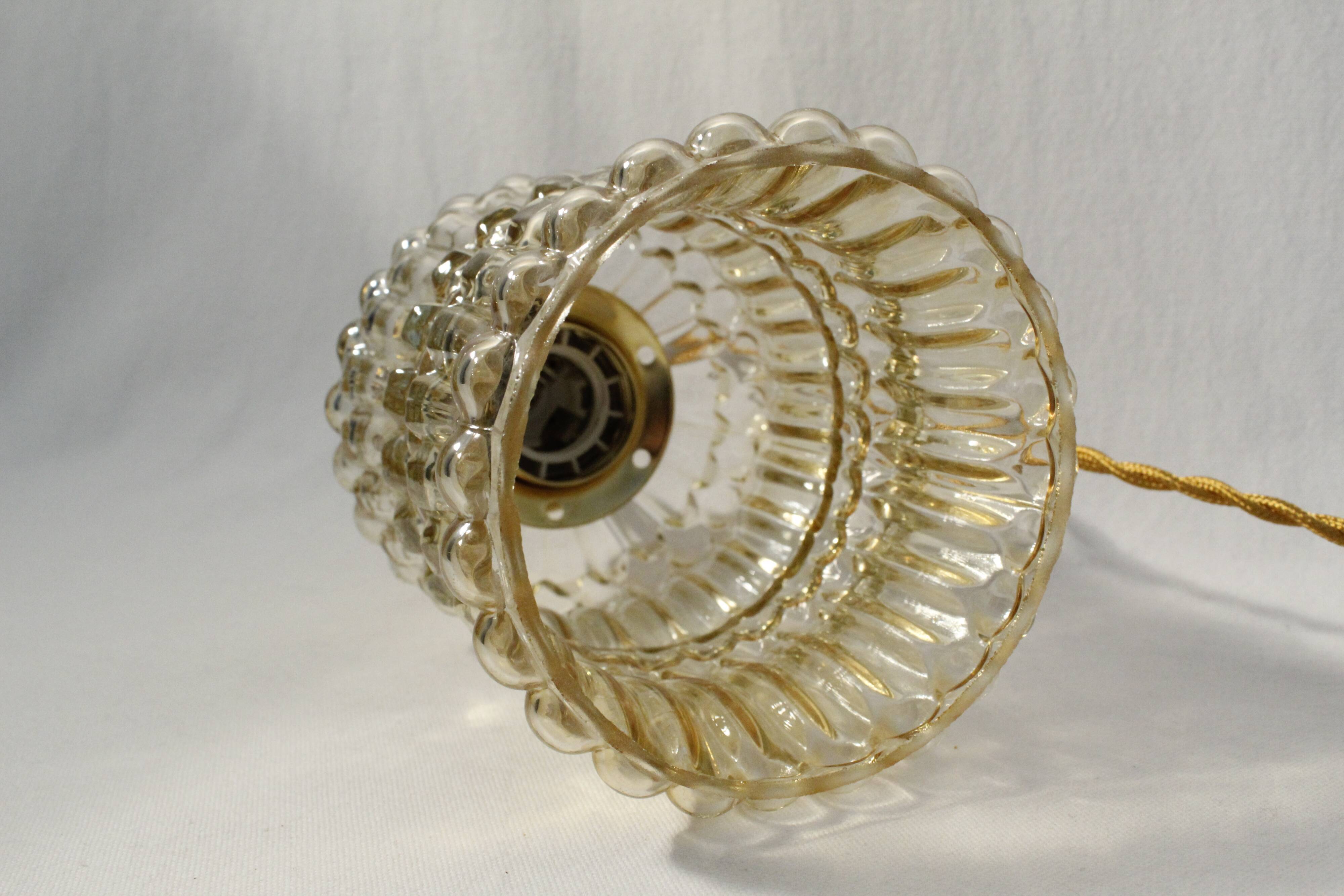 Vintage amber glass sweeper