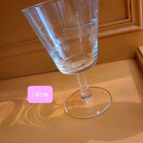 Set of 7 chiseled vintage glasses