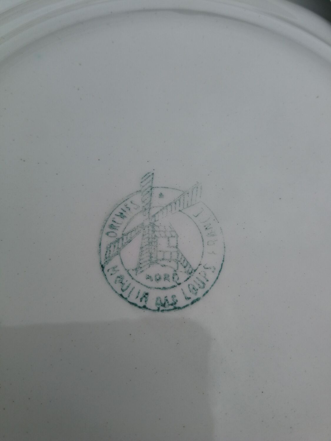 Set of 5 hollow plates Orchies Moulins des Loups