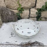 Clay porcelain soup bowl