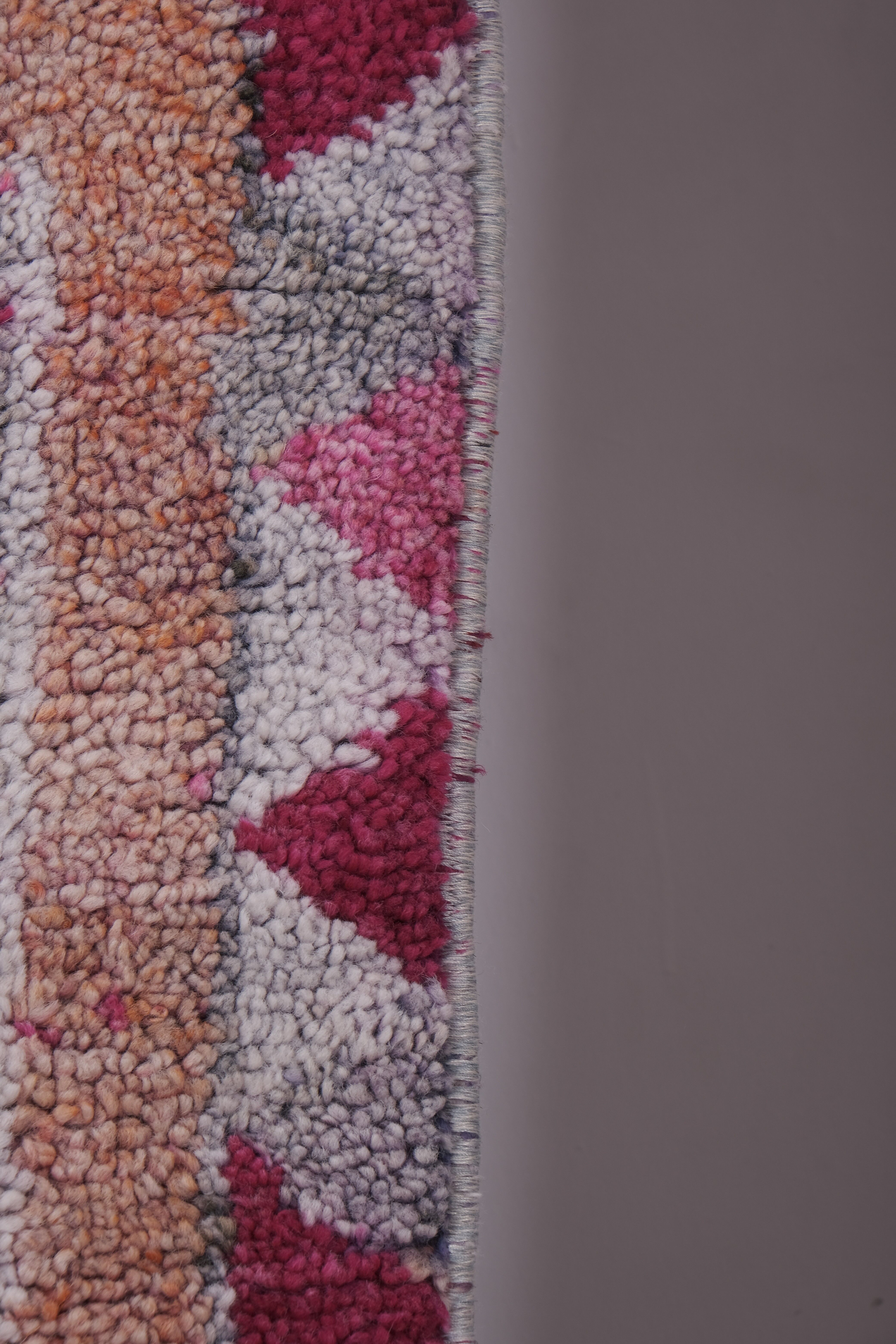 Vintage Turkish rug from Oushak, hand-woven100x284 cm