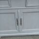 Parisian buffet old gray patina 2 doors 2 drawers