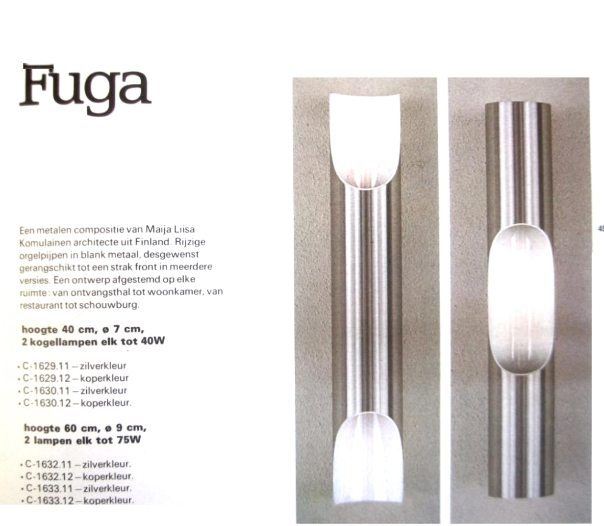 Lamp by Maija Liisa Komulainen for Raak Amsterdam type C1630 in 1970