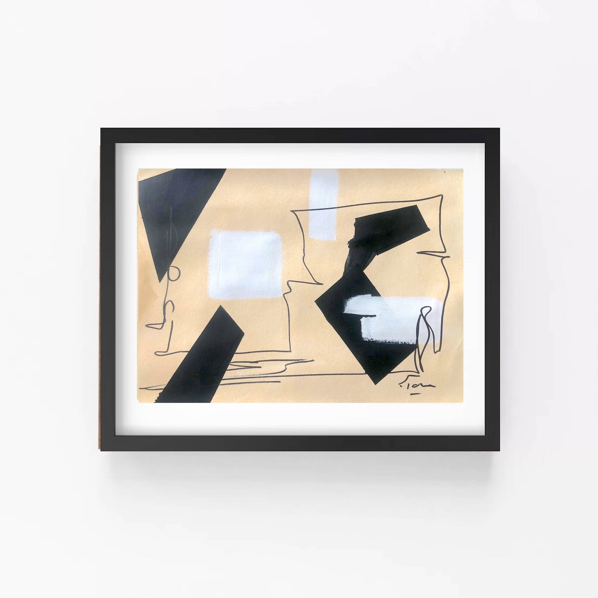 Original and unique hand-painted abstract painting