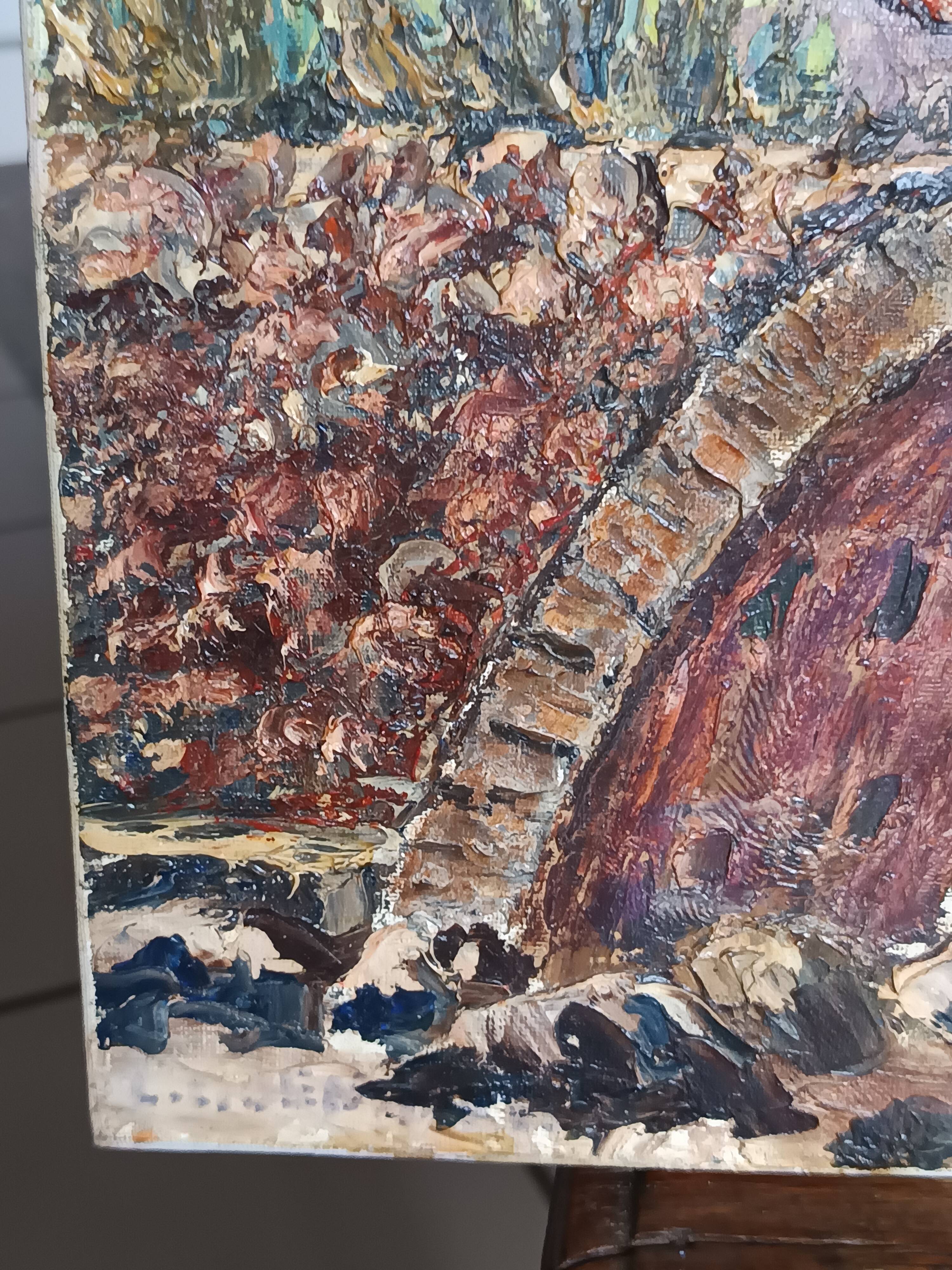 oil on canvas by the Provençal painter L C Benazeth