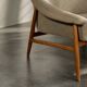 Mid-Century Scandinavian Modern 2Seater Brown Fabric Grace Sofa  from Ikea