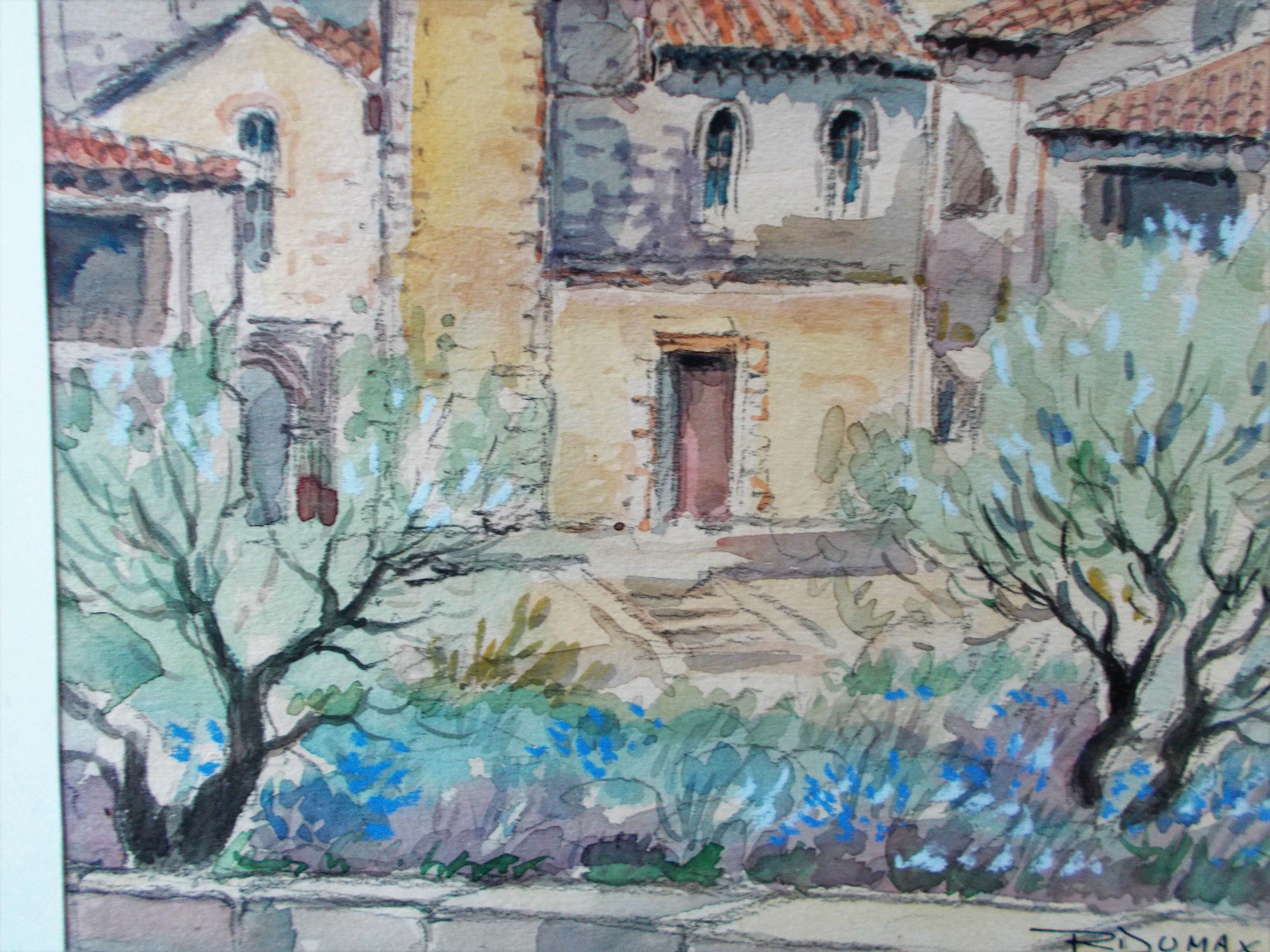 Salon de Provence Aquarelle Eglise St Michel Roger Dumax