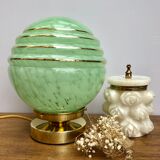 Clichy mint glass hanging lamp