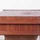 Vintage Danish sewing cabinet, known as "Travailleuse", teak and rattan from the 1960s.