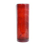 Vase en verre vintage orangé