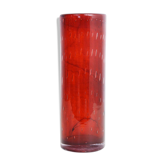 Orange vintage glass vase