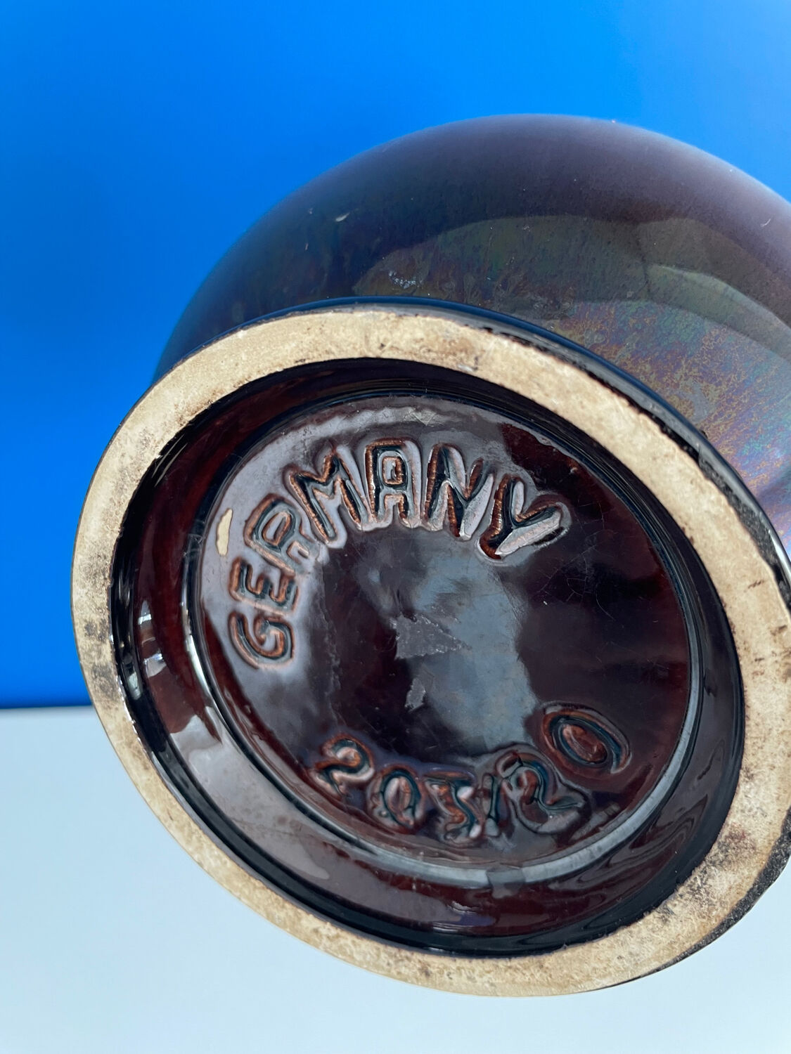 Blue and brown vase Germany