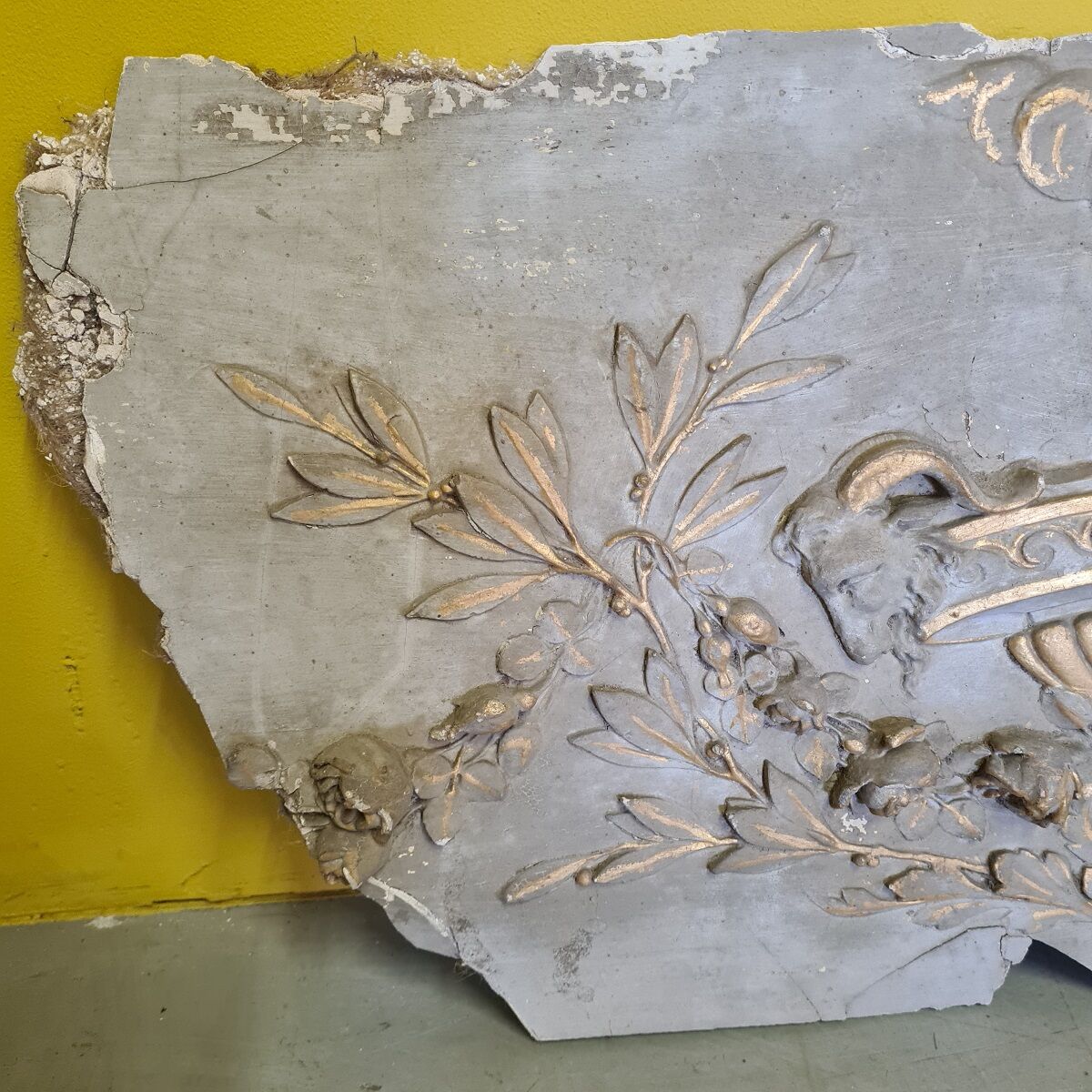 Antique French Louis XVI Plaster Ornament, 18th Century.