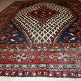 Tapis Hamadan Vintage du Moyen-Orient, Années 1970, Authentique et Patiné