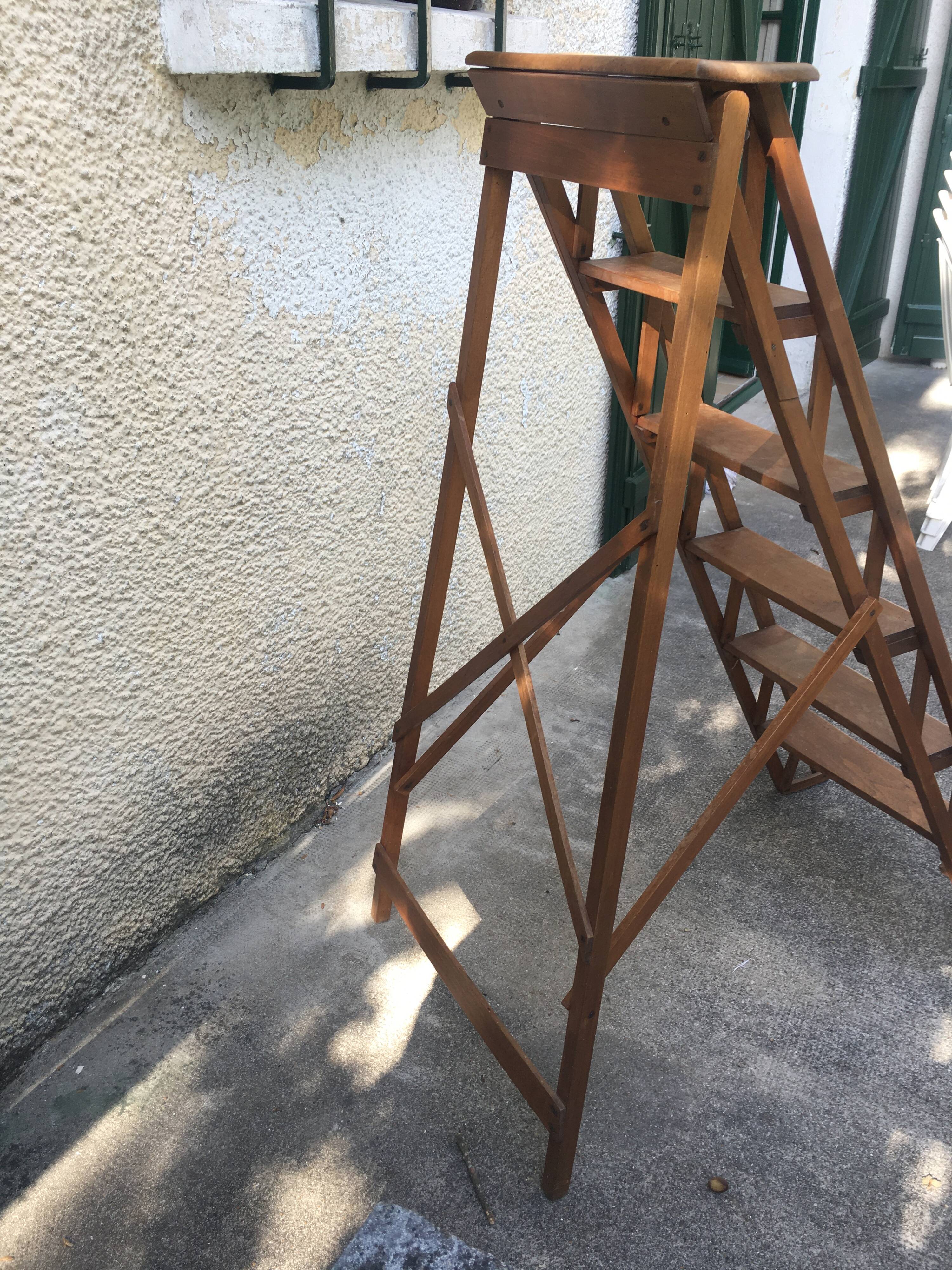 Wooden stepladder
