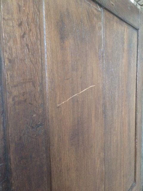 Antique door in solid oak