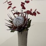 Glazed stoneware vase, 1960s-70s