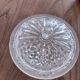 Cut crystal bonbonnière from Bohemia on a pedestal with a lid.