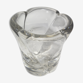 Daum signature crystal vase