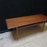 Vintage wooden coffee table, mid century, Czech, Nabytec