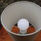 Green-grey ceramic lamp, mineral style – H37