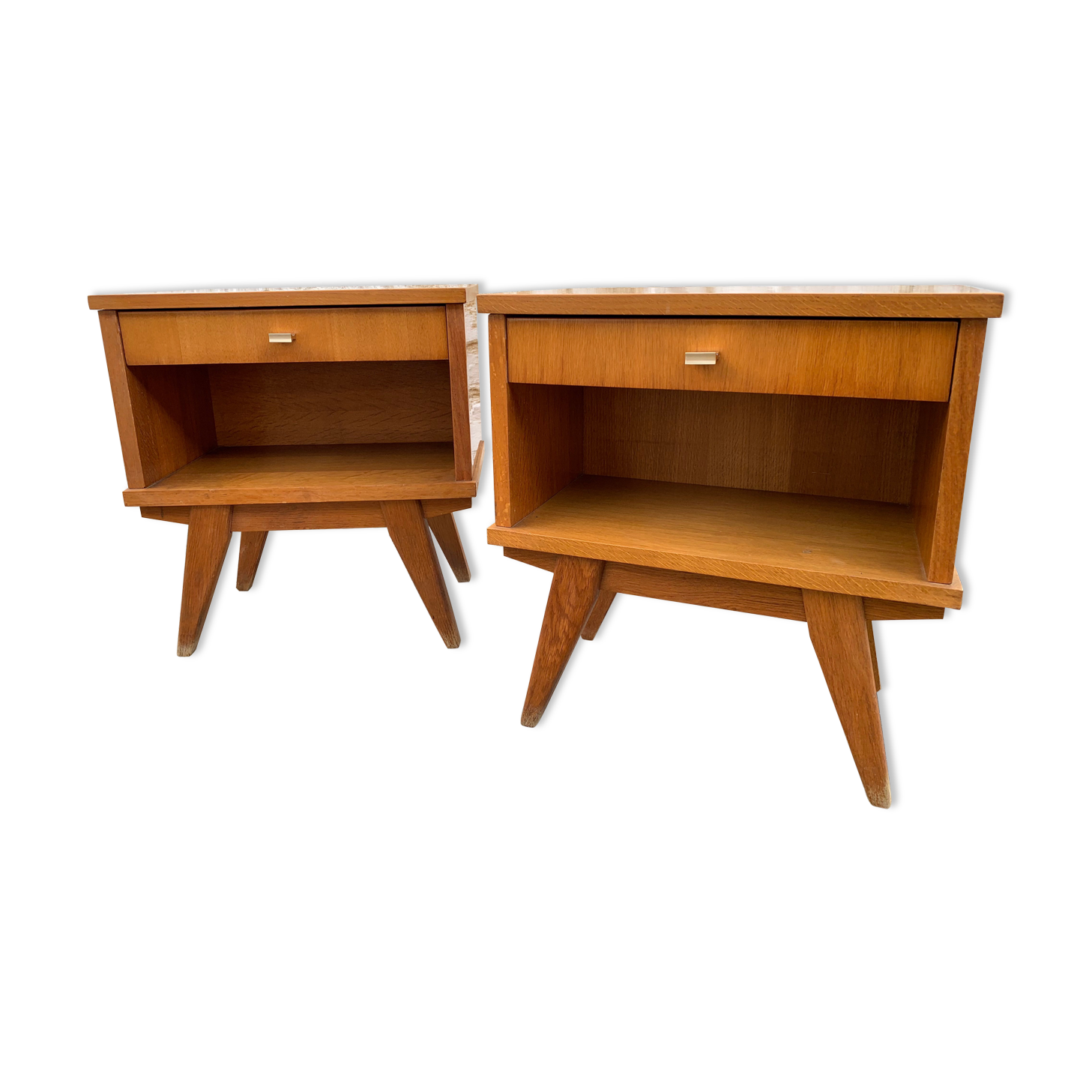 Pair of vintage bedsides