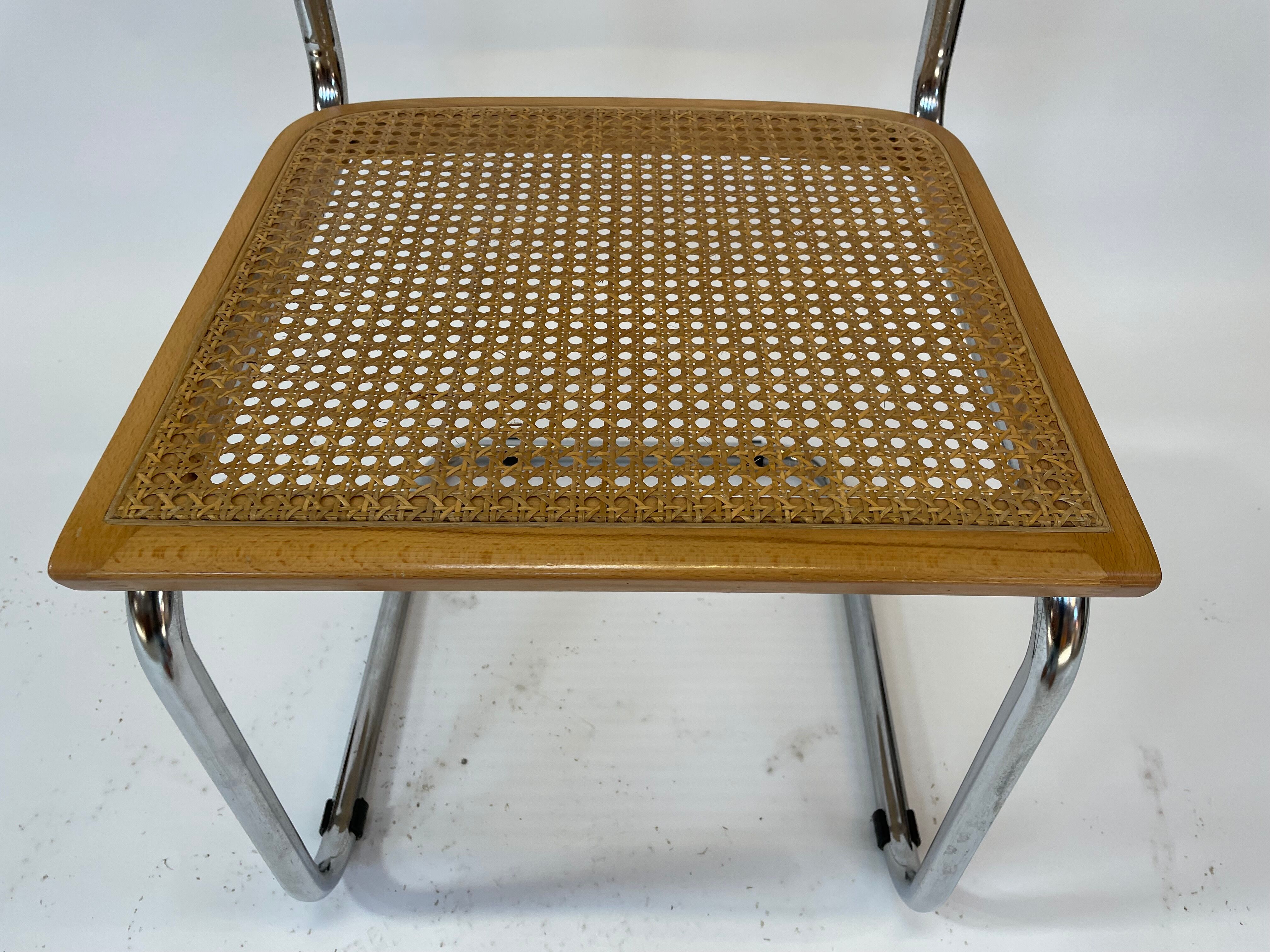 Cesca design chair b32 model in chrome