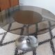 Table pied tulipe chromé années 70
