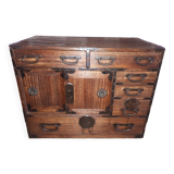 Cabinet, wooden tansu, Japan late Edo period