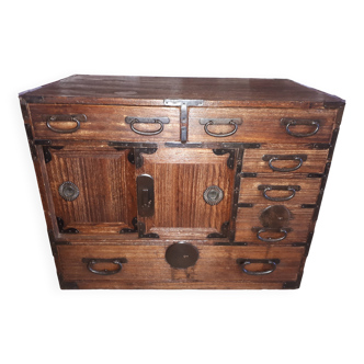 Cabinet, tansu en bois, Japon fin de la période Edo