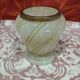 Vintage: small ball vase in natural stone and brass