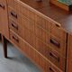 Vintage teak enfilade Beautility | Restored 1960s design