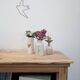 Console, open buffet, old wooden library.