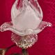 brass and pewter floral lamp 1900 art nouveau murano tulip 37x16