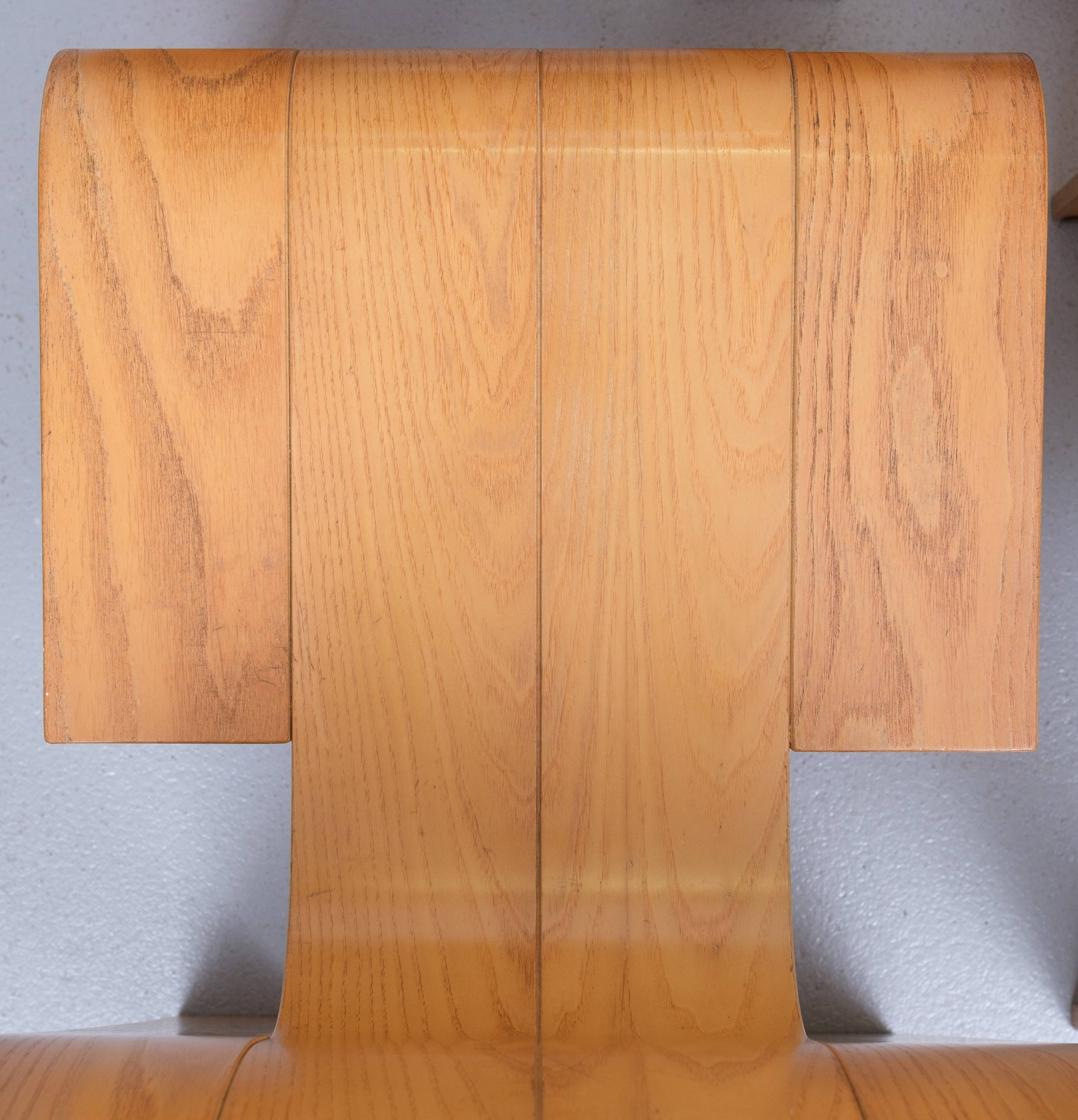 6 Gijs Bakker Strip Chairs for castelyn 1970s