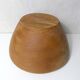 Large turned wooden salad bowl