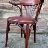 Fauteuil de bureau bois courbé
