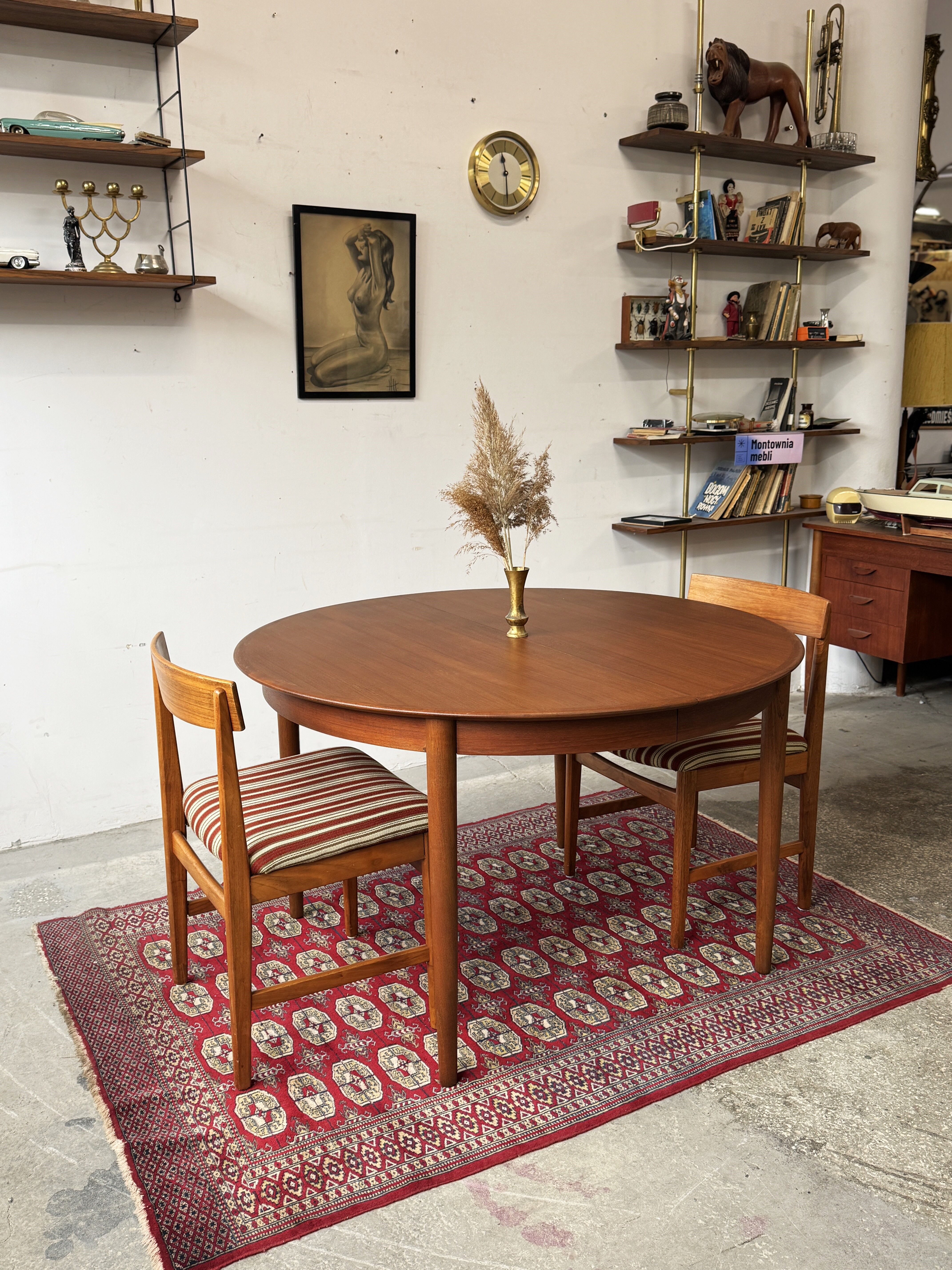 Extendable Teak Table, Denmark 1960s/1970s, Mid-Century, Vintage