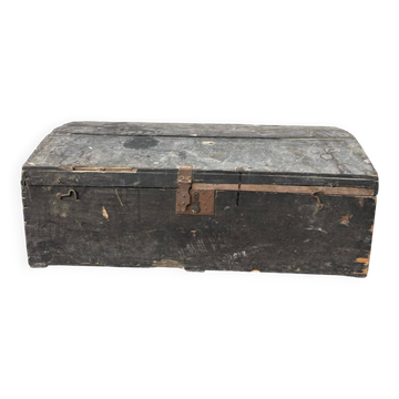 Black travel trunk