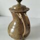 Pyrite stoneware ewer, potter's work, sculptural piece