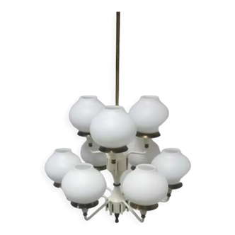 Lustre tulipe Sputnik par Hans Agne Jakobsson, Suède, 1950s