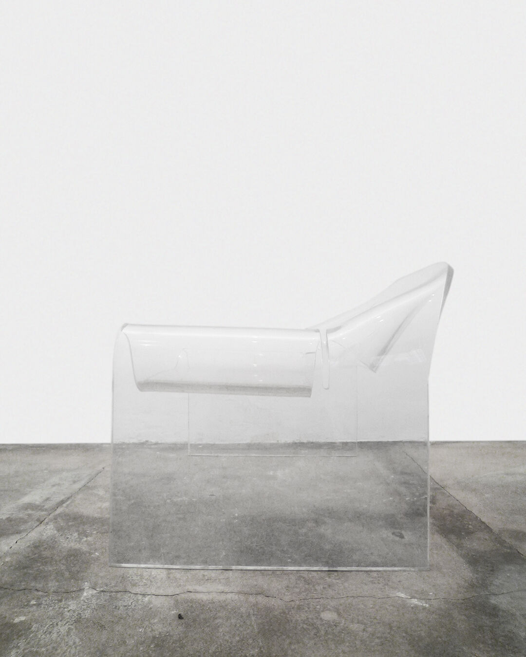 Sculptural acrylic armchair, 80