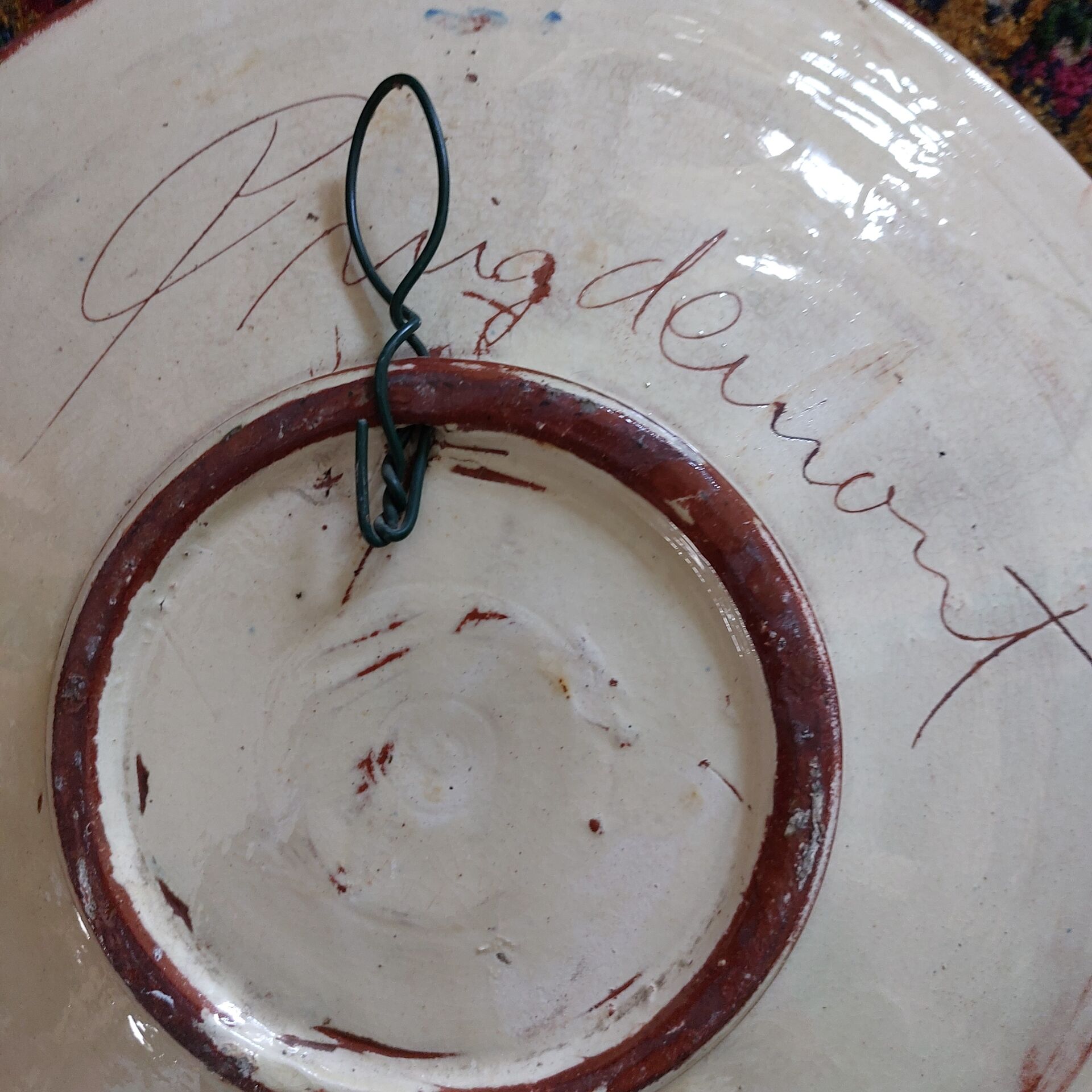 Plat Puigdemont Poisson 35 cm vintage