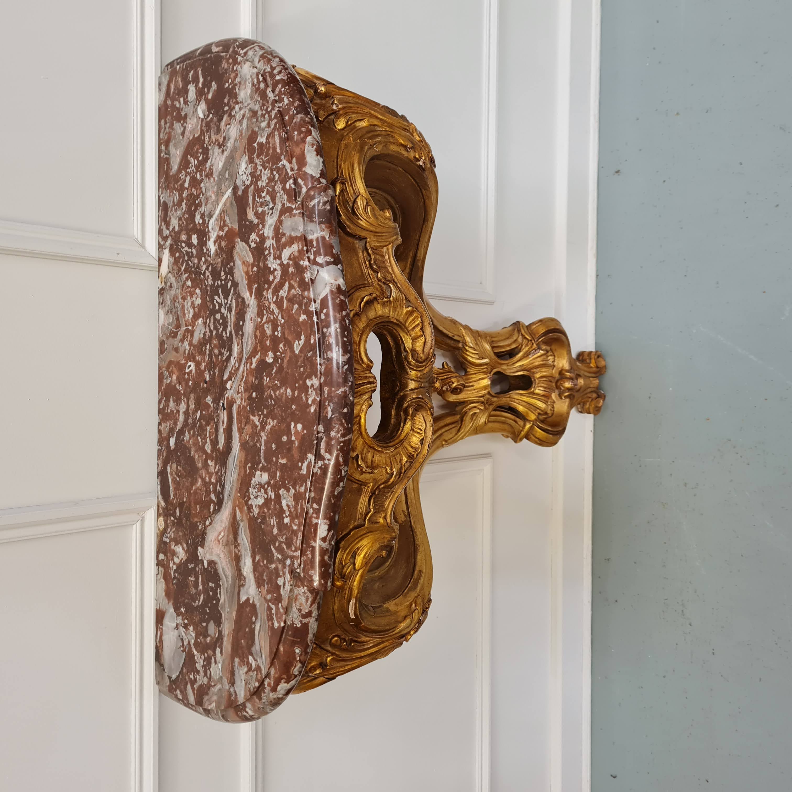French gilded console c1870