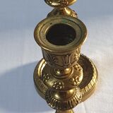 Old brass candle holders