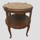 Guéridon rond de style Louis XV en hêtre patiné XX siècle Table