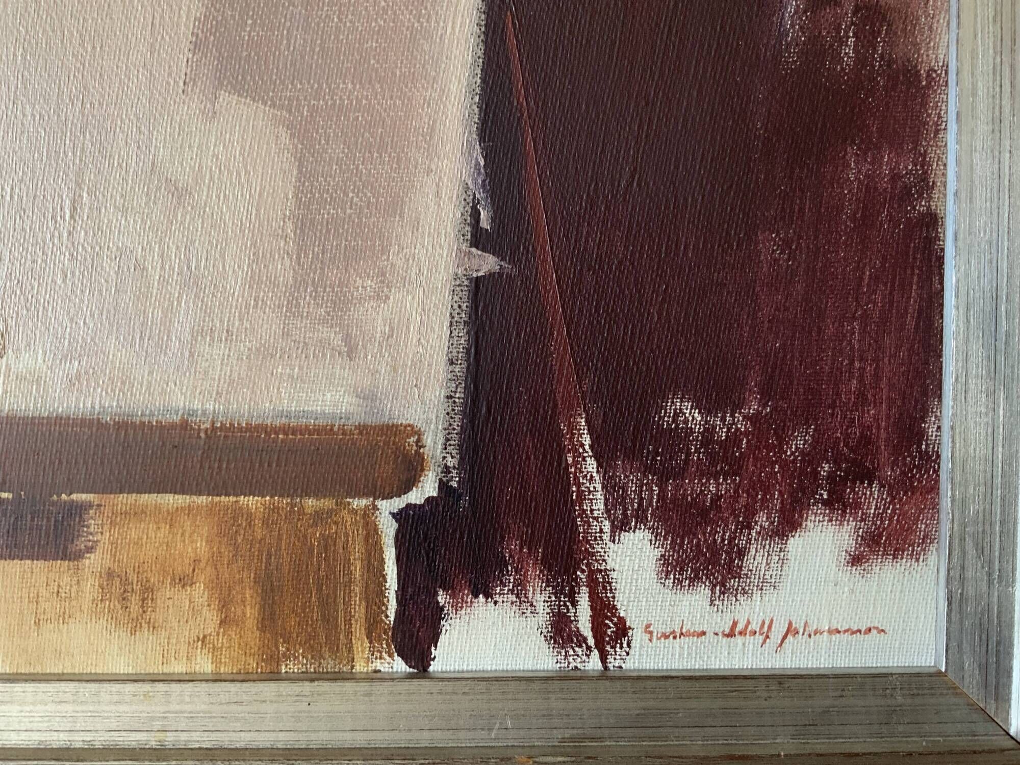 Vintage Oil On Canvas Still Life by G.A. Johansson (1912-1998)