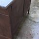 Louis Philippe style chest of drawers 4 drawers gray marble walnut raw wood